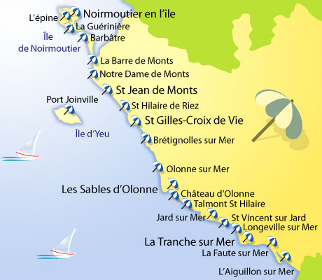 carte météo des plages 