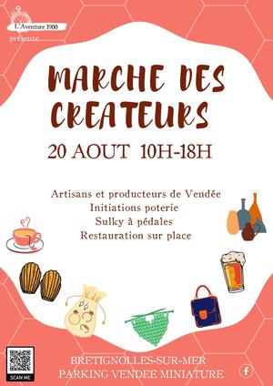 affiche marché des createurs
