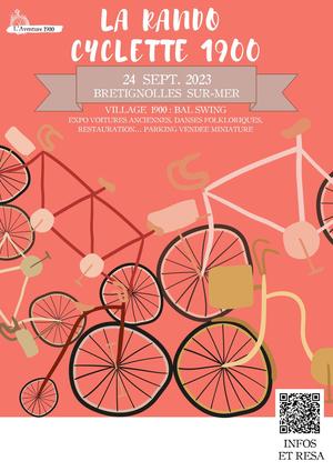 affiche rando cyclette 1900