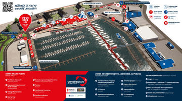 Plan du village du Vendée Globe 2020-2021