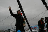 Alex Thomson fête sa victoire