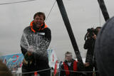 Alex Thomson fête sa victoire