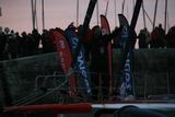 Alex Thomson dans le chenal 4