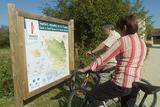 Panneau d'information des sentiers cyclables de Vendée