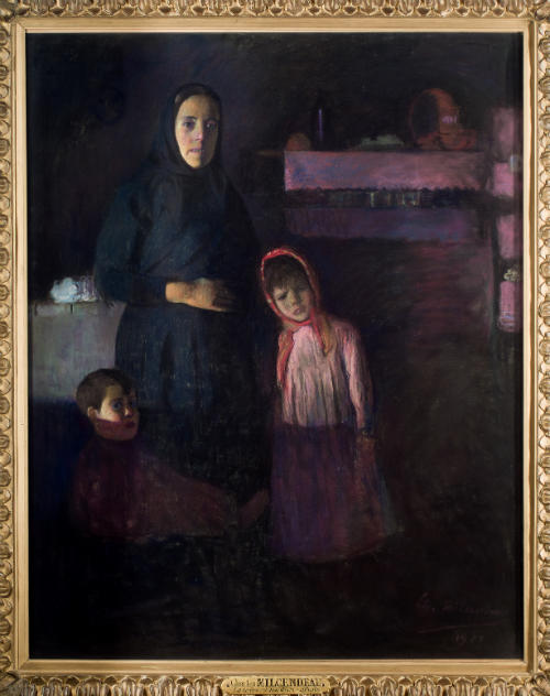 La mère et les deux enfants