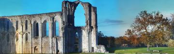 Abbaye de Maillezais - couleurs d'automne