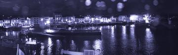 L'Ile d'Yeu, by night (gouttes de pluie)