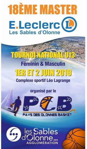 affiche 18ème master leclerc 1 et 2 juin 2019