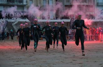 Top départ de l'Ironman 2022 à 7h aux Sables-d'Olonne.
