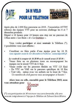 24 H VTT Téléthon 2019
