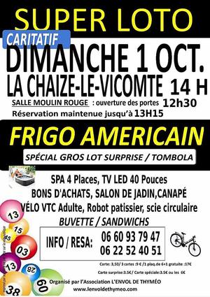 Super loto caritatif L'envol de Thyméo 