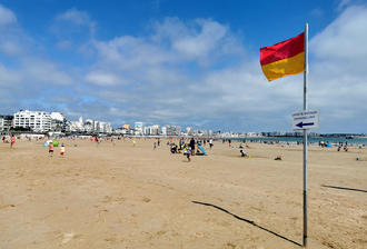 Nouvelle signalétique sur la plage des Sables-d'Olonne ©CD85