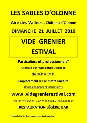 Vide Grenier Estival 21/07/2019 Les Sables d'Olonne